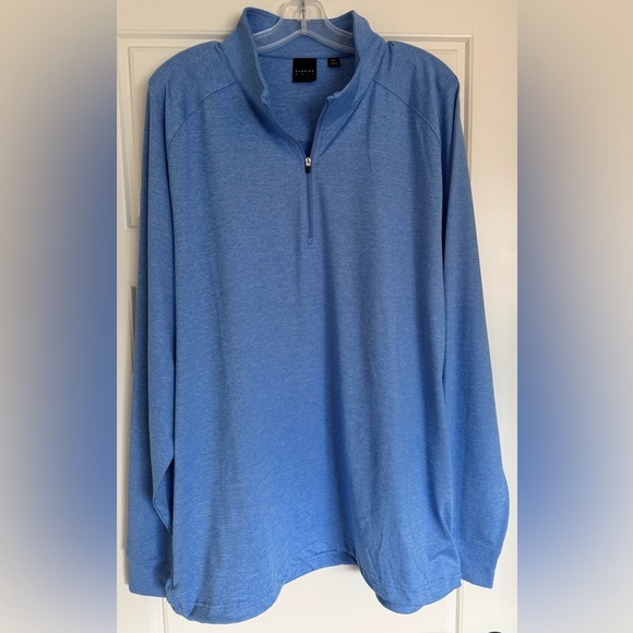 Dunning Men's 1/4 Zip Performance Pullover Windshirt/Jacket‎ Mens Size XXL Blue - Picture 1 of 9